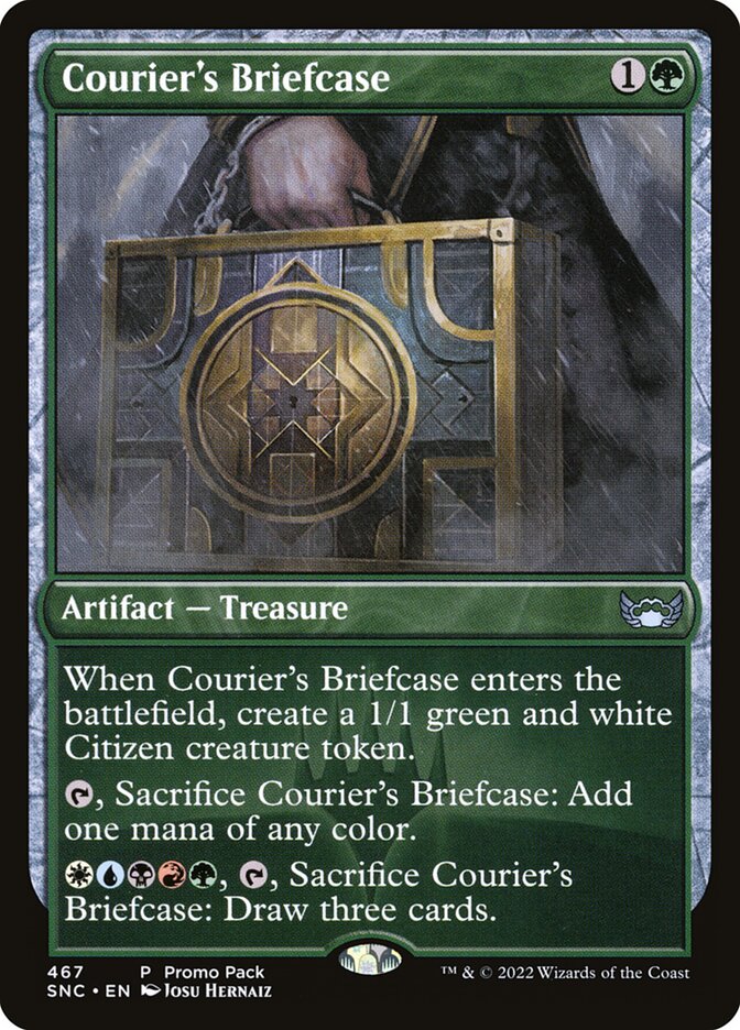 Courier's Briefcase card front