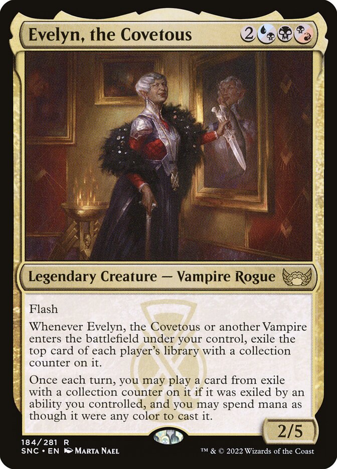 Evelyn, the Covetous card front