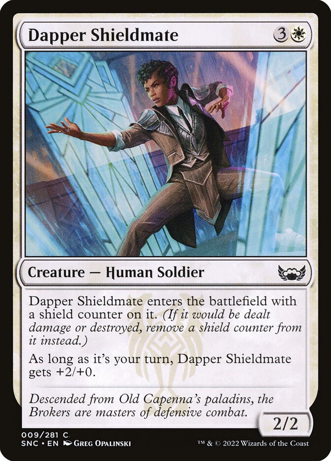 Dapper Shieldmate card front