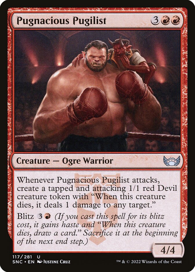 Pugnacious Pugilist card front
