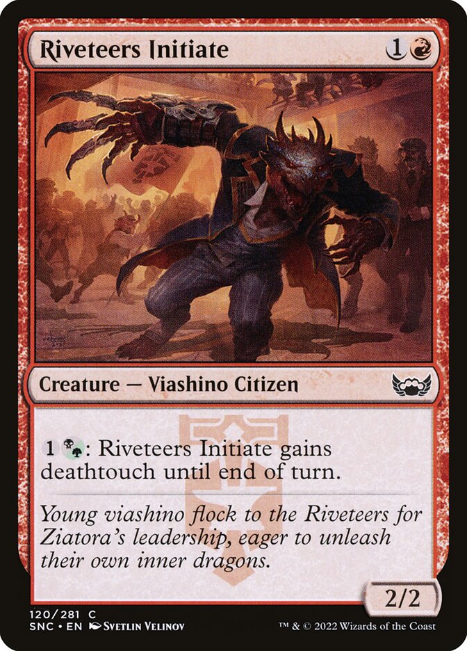 Riveteers Initiate card front