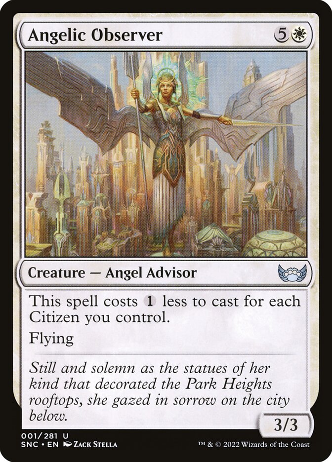 Angelic Observer card front