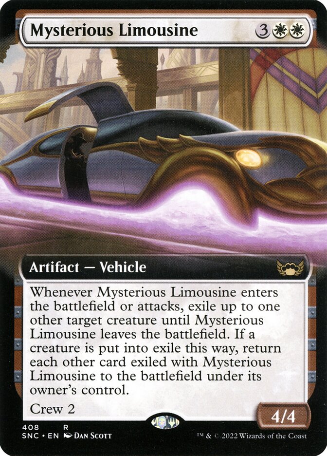 Mysterious Limousine card front