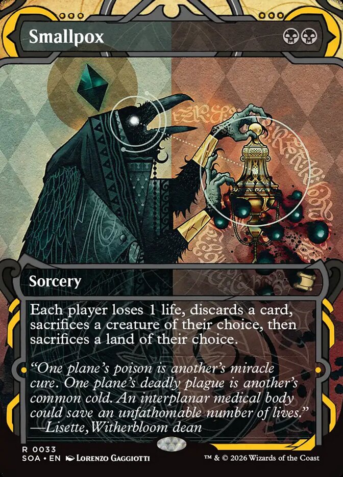 Smallpox card front