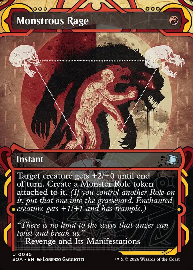 Monstrous Rage card front