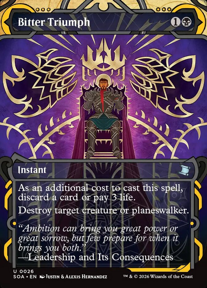 Bitter Triumph card front