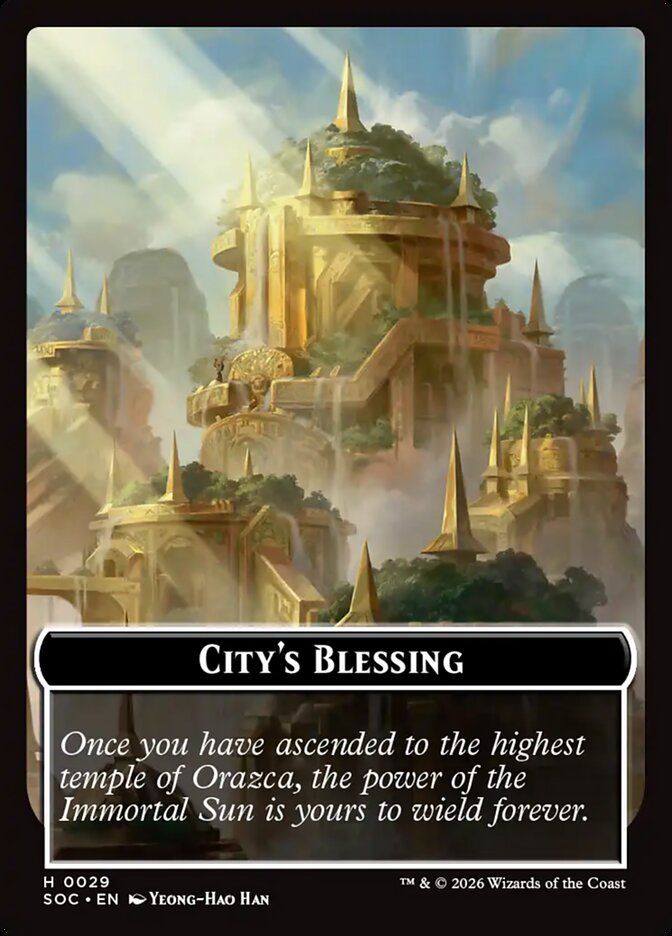 City's Blessing card front