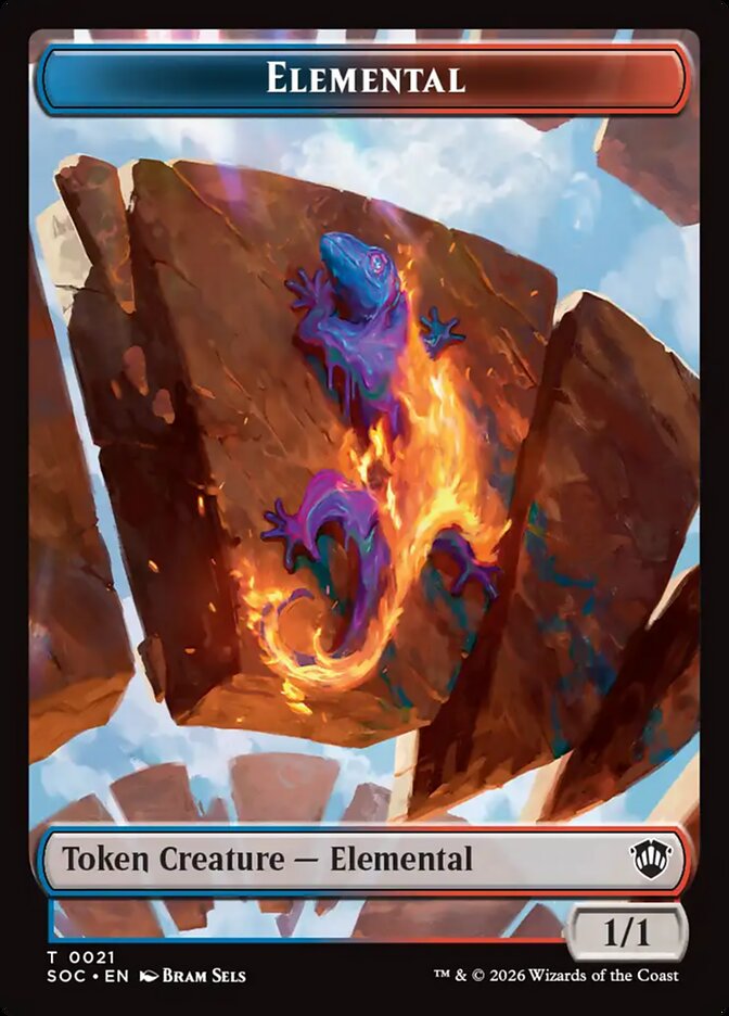 Elemental card front