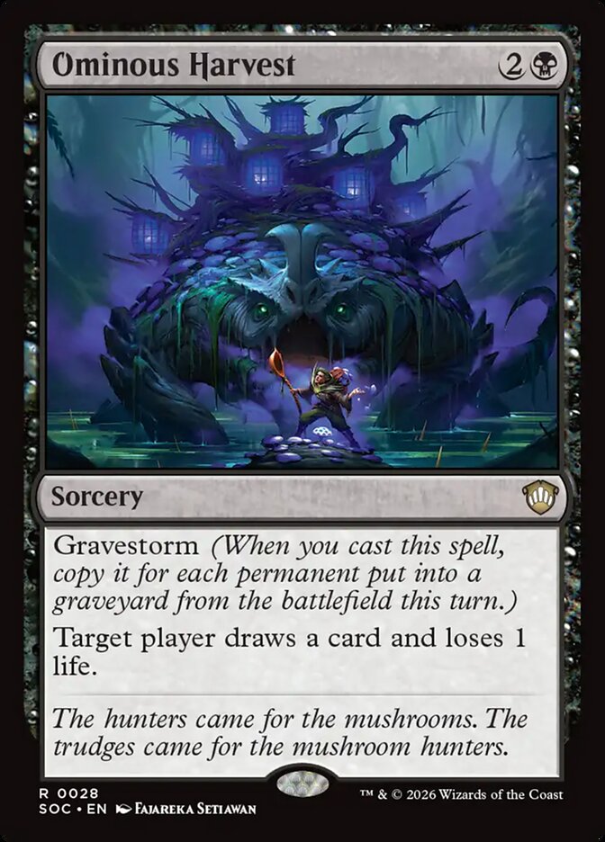 Ominous Harvest card front