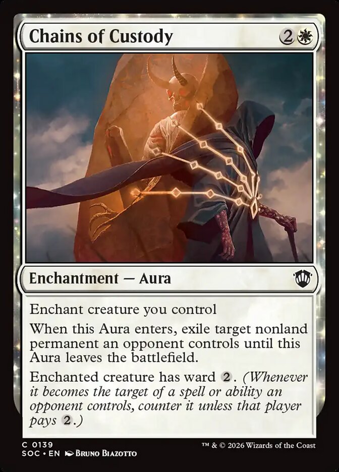 Chains of Custody card front