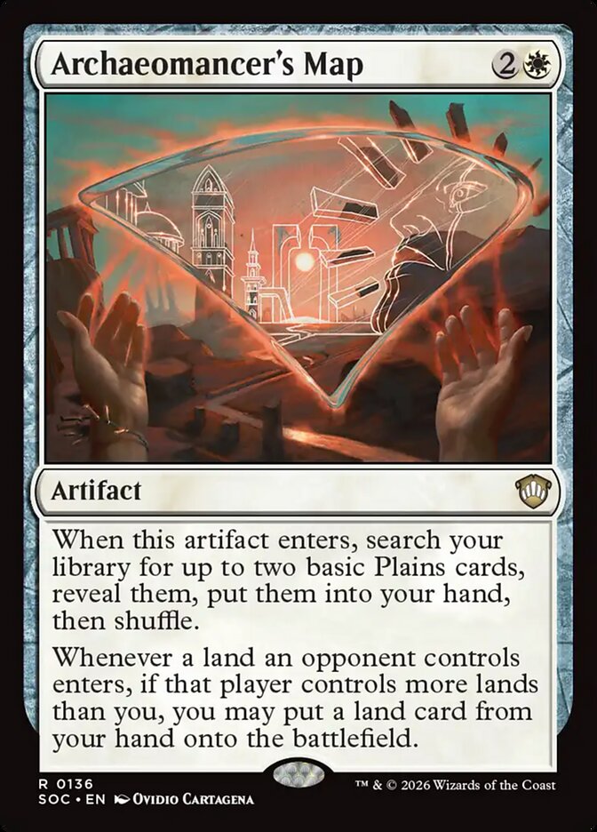 Archaeomancer's Map card front