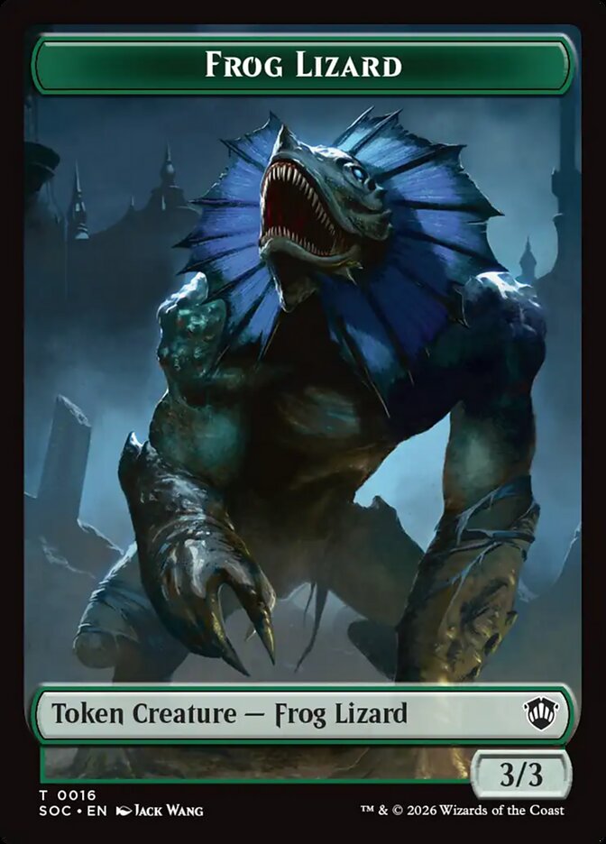 Frog Lizard card front