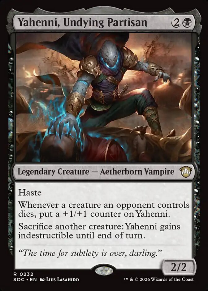 Yahenni, Undying Partisan card front