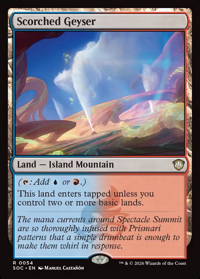 Scorched Geyser card front