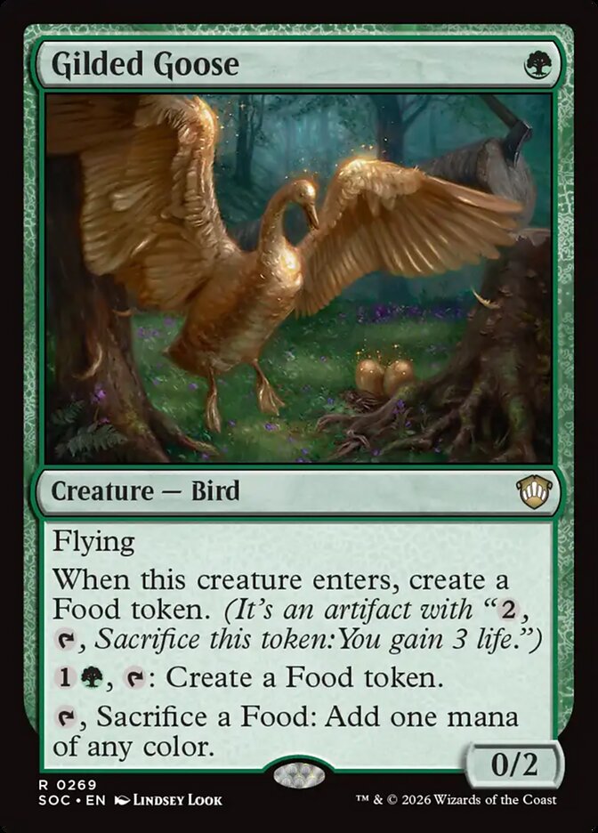 Gilded Goose card front