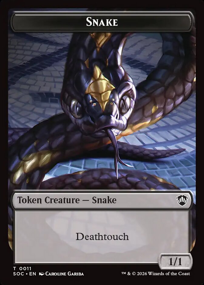 Snake card front
