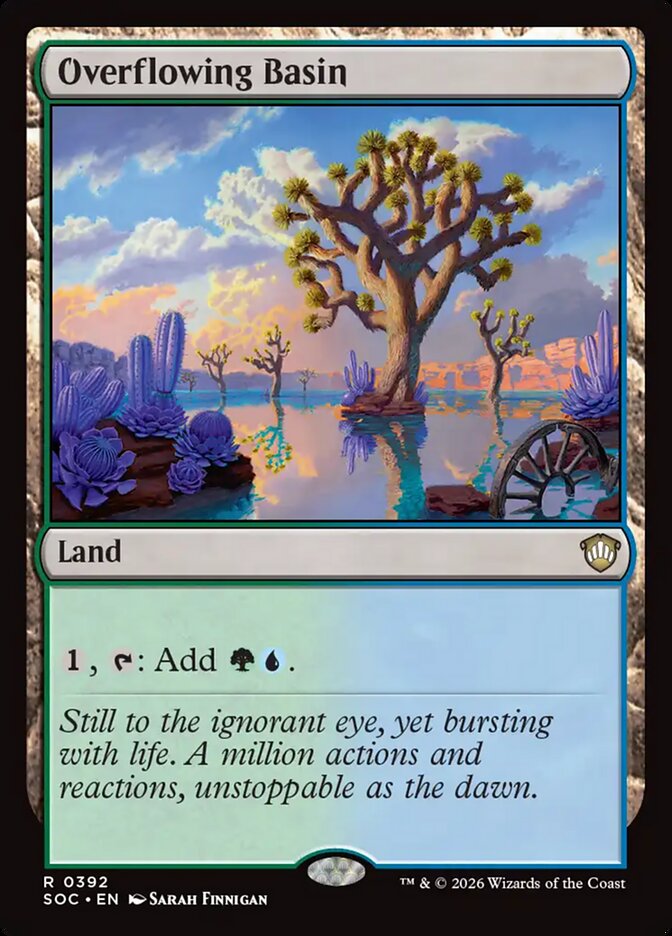 Overflowing Basin card front