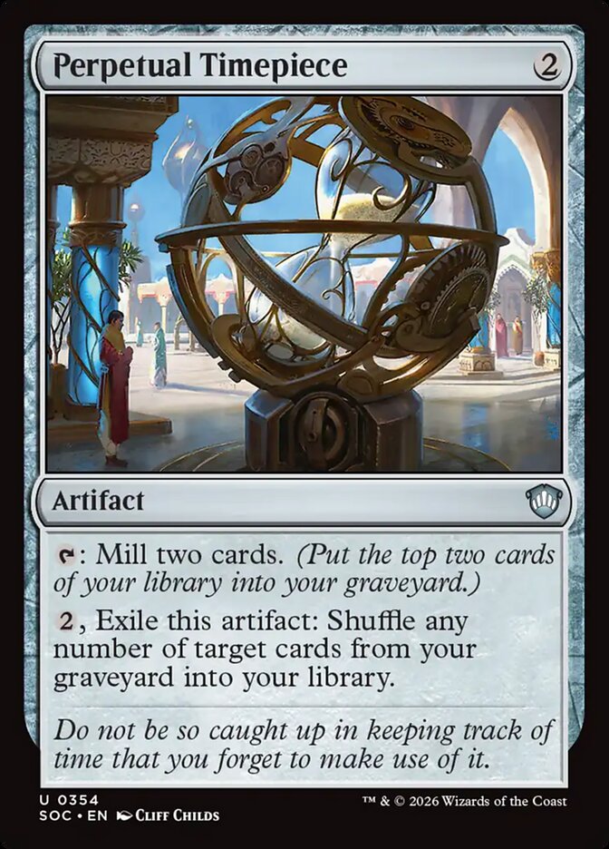 Perpetual Timepiece card front