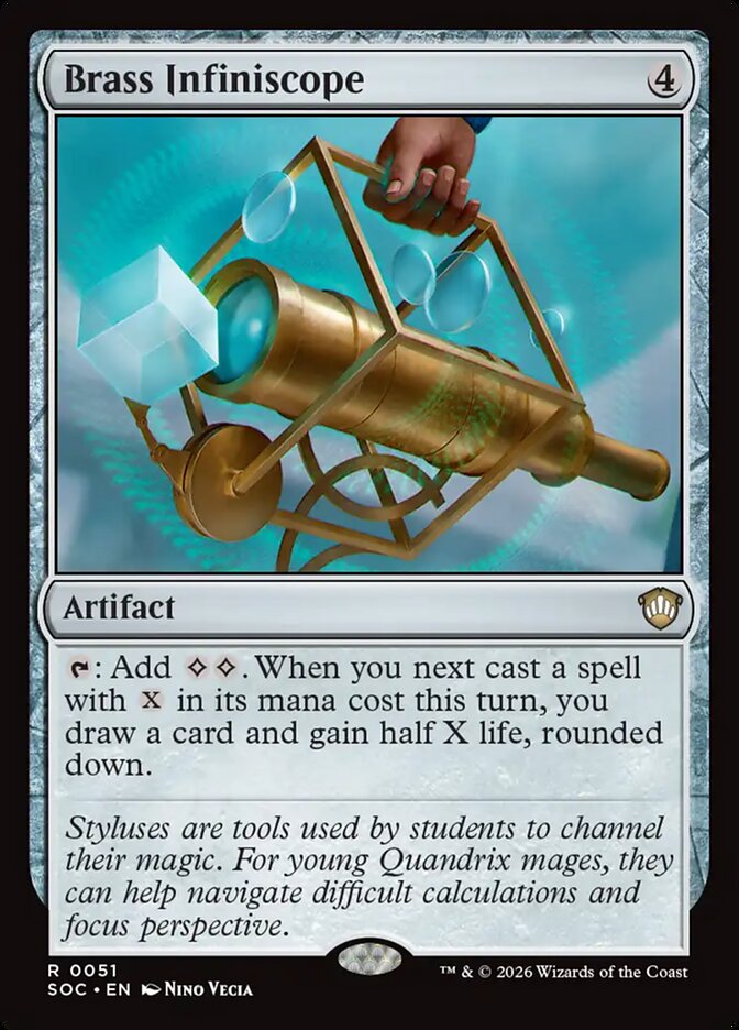 Brass Infiniscope card front