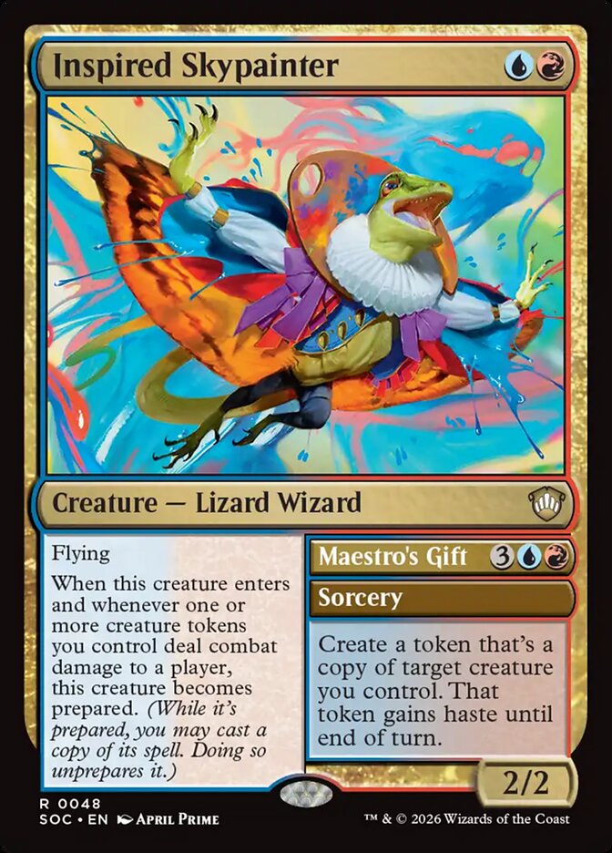 Inspired Skypainter card front