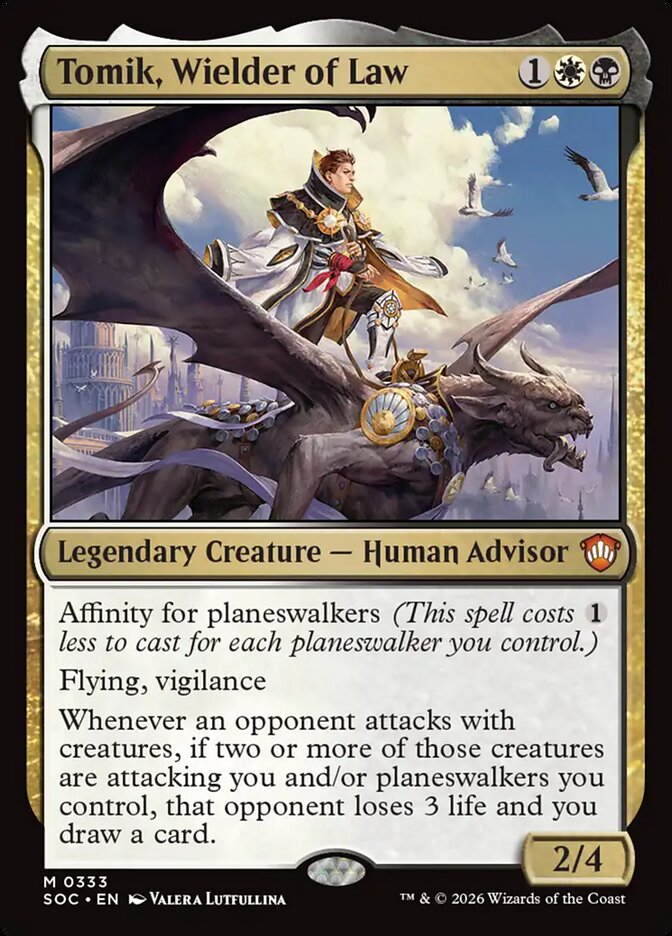 Tomik, Wielder of Law card front