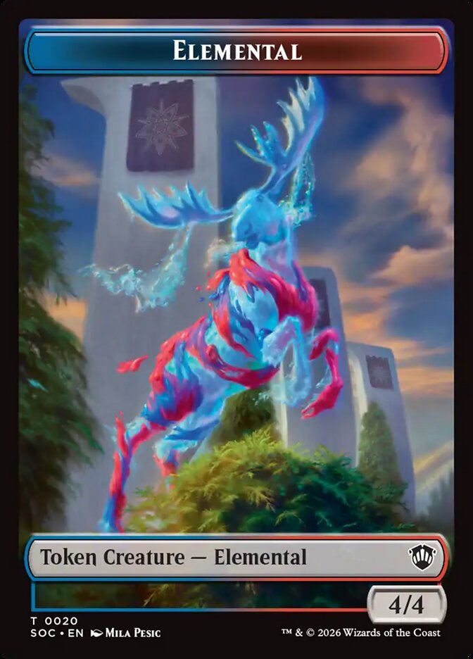 Elemental card front