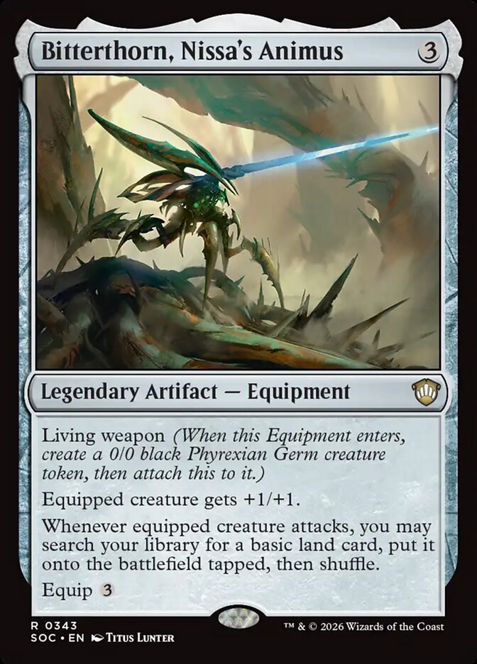 Bitterthorn, Nissa's Animus card front