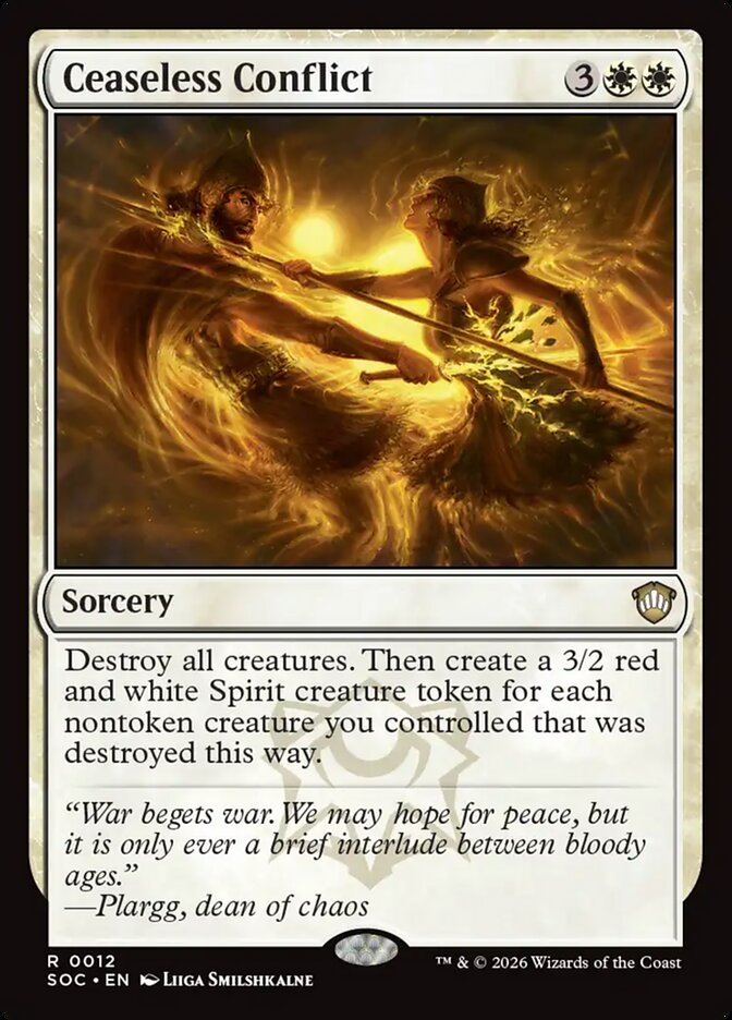 Ceaseless Conflict card front