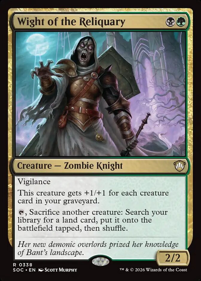Wight of the Reliquary card front