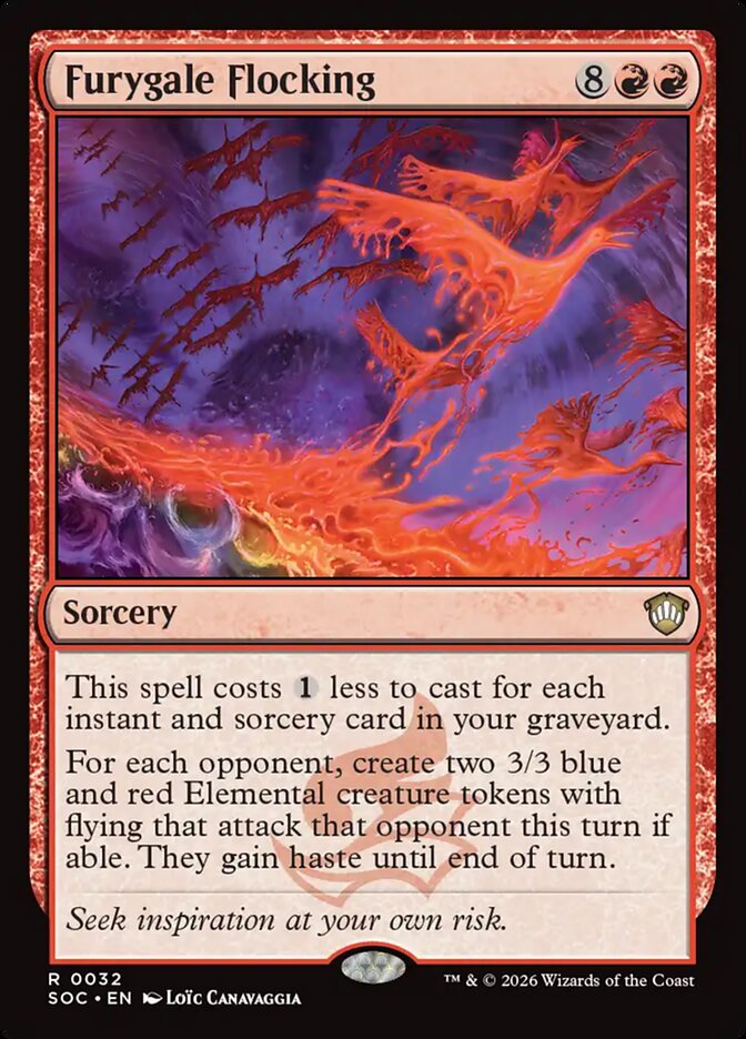 Furygale Flocking card front