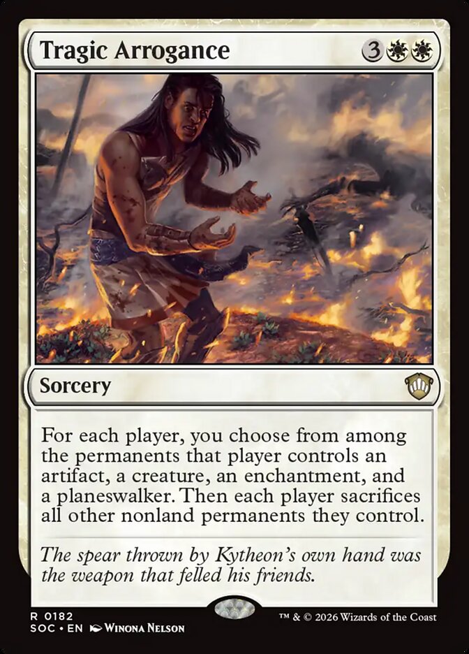 Tragic Arrogance card front