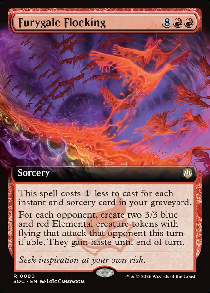 Furygale Flocking card front