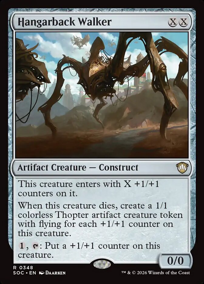 Hangarback Walker card front