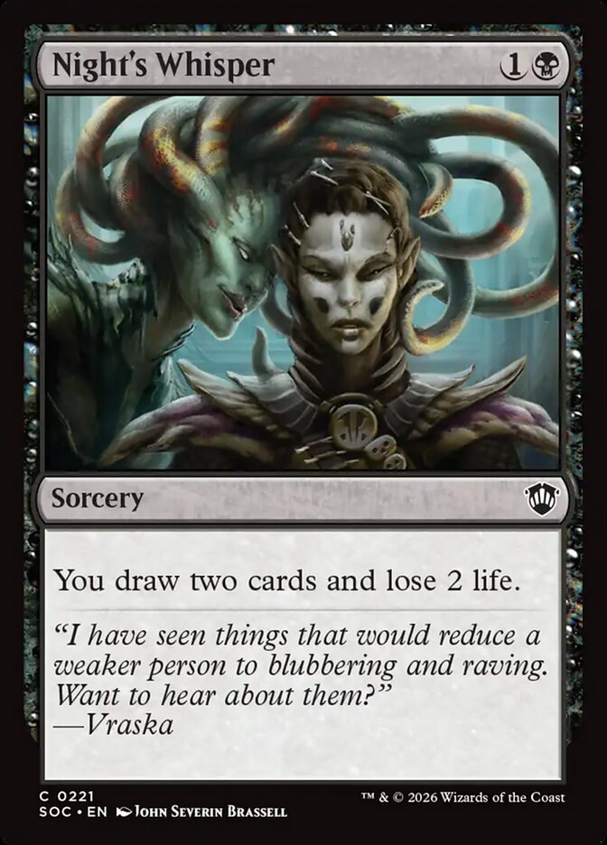Night's Whisper card front