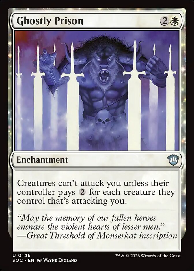 Ghostly Prison card front
