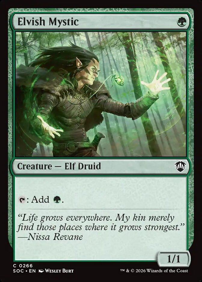 Elvish Mystic card front
