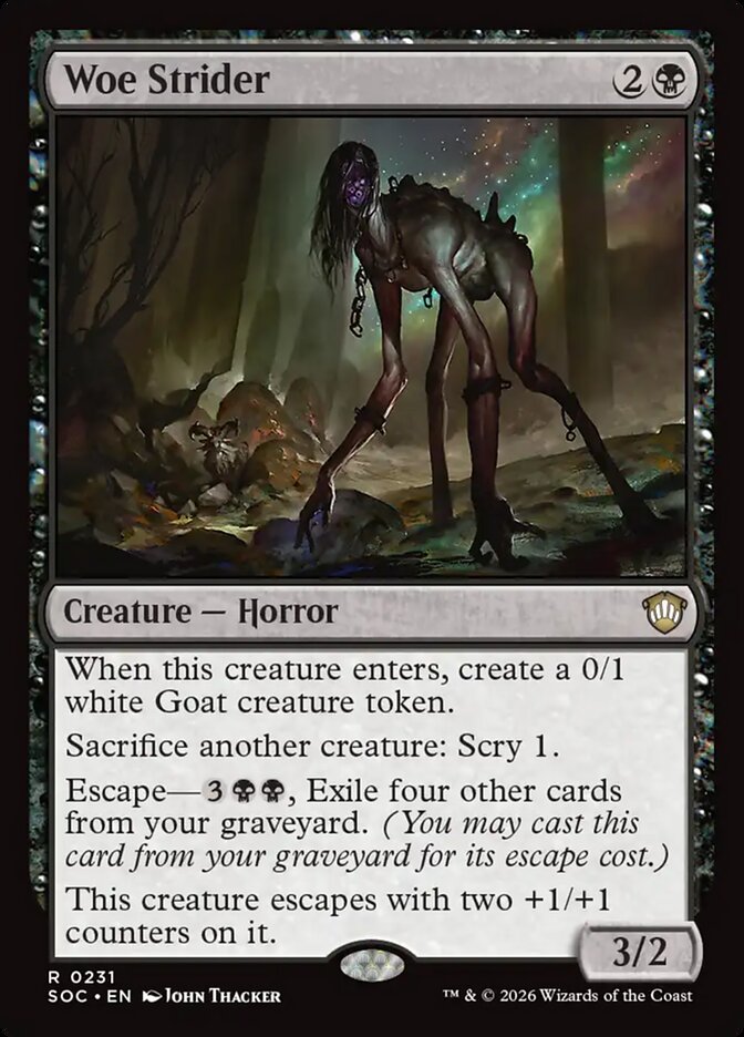 Woe Strider card front