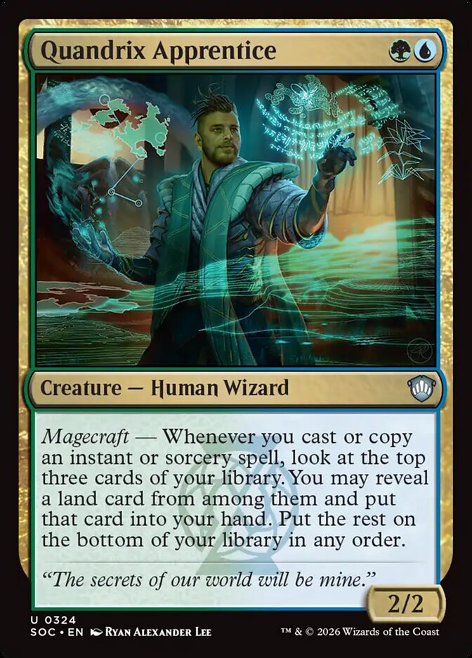 Quandrix Apprentice card front