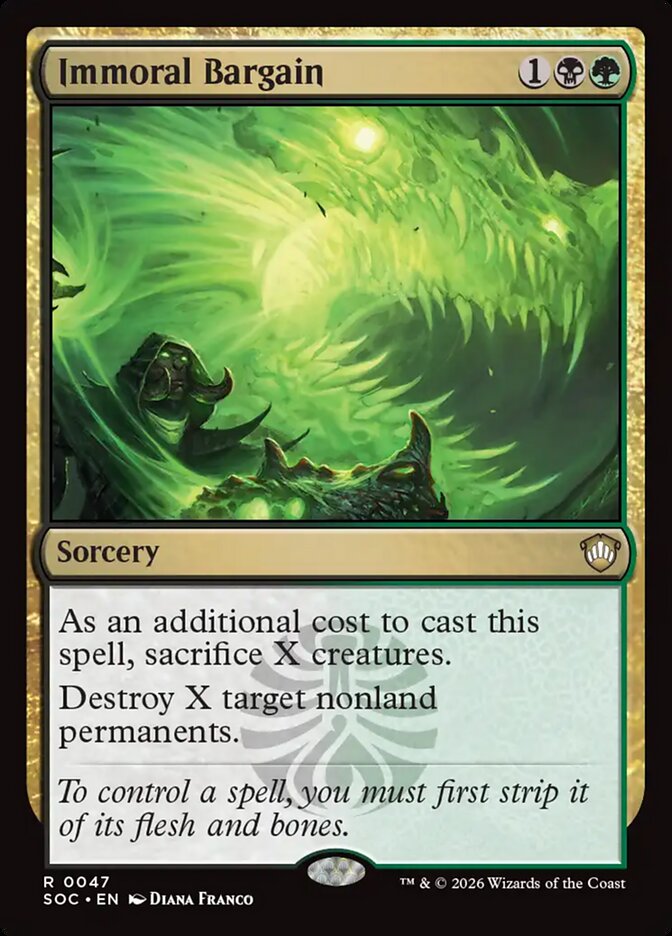 Immoral Bargain card front