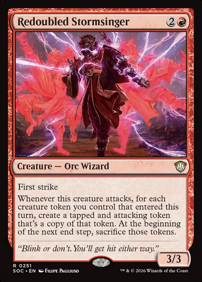 Redoubled Stormsinger card front