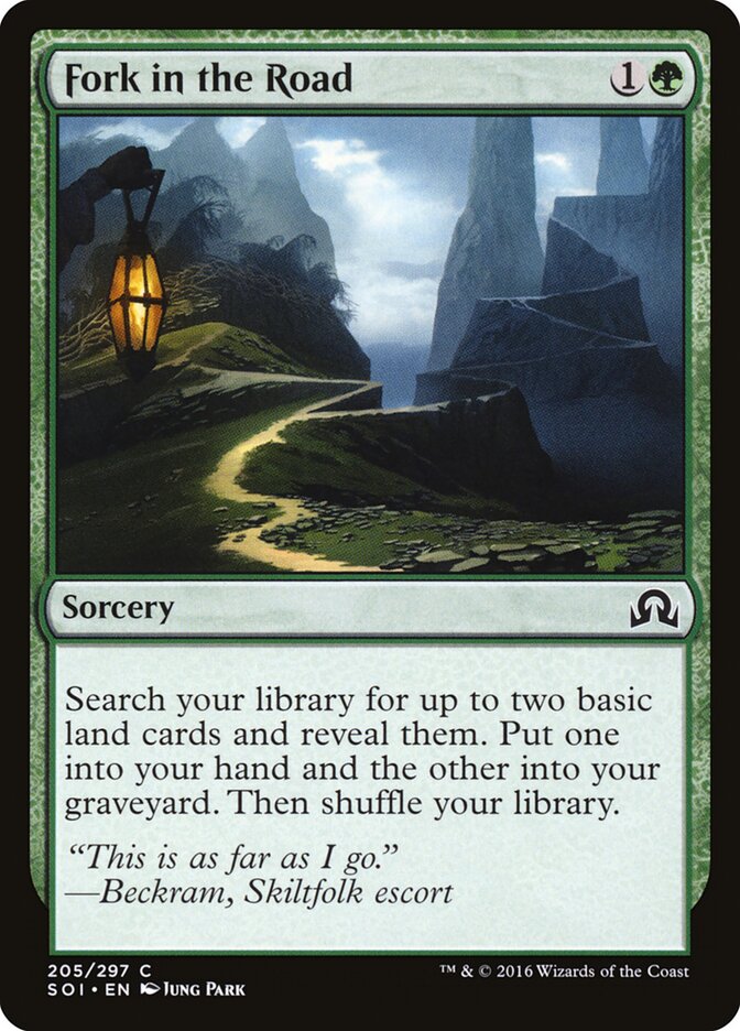 Fork in the Road card front