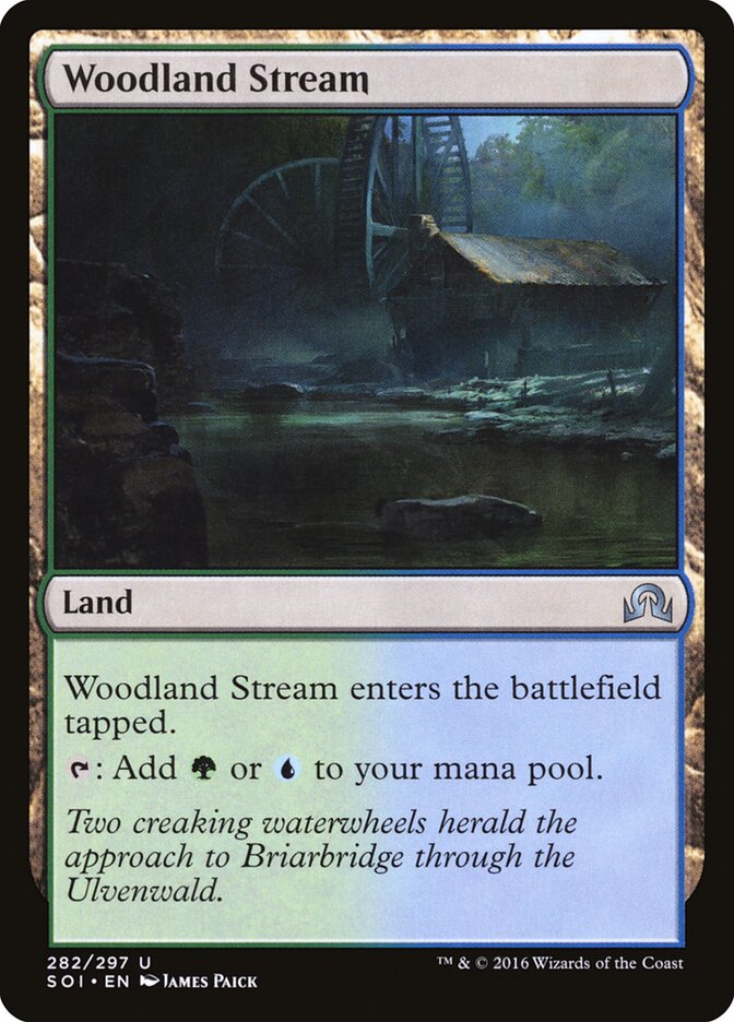 Woodland Stream card front