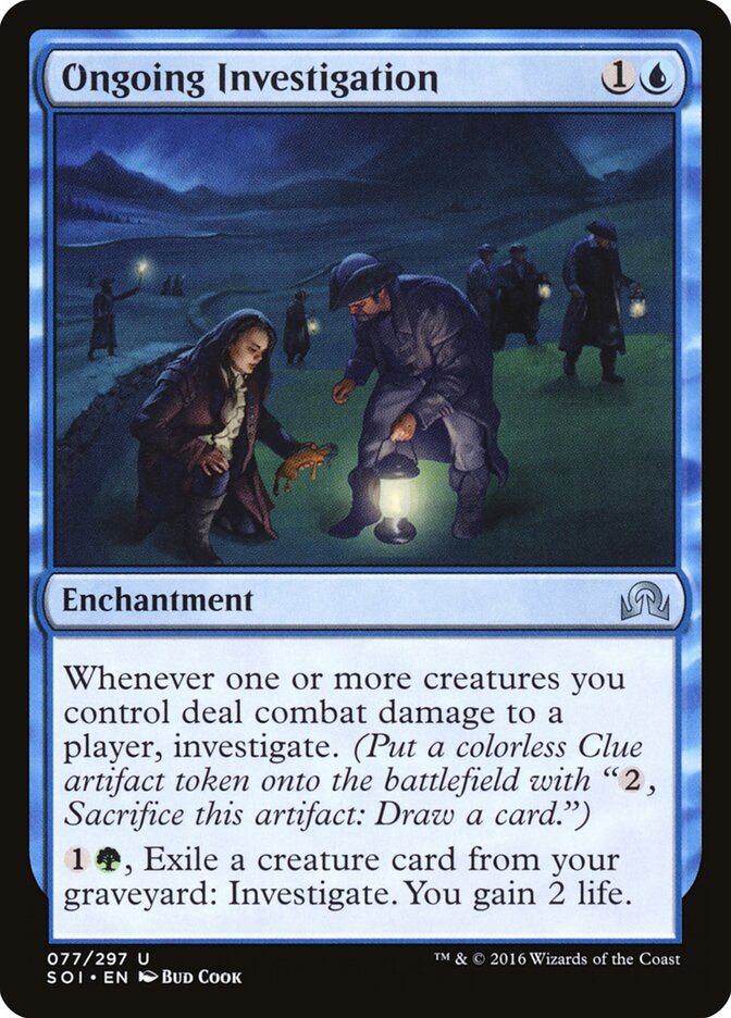 Ongoing Investigation card front