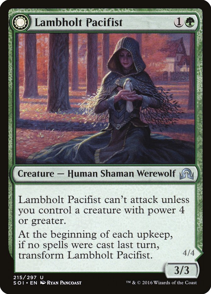 Lambholt Pacifist card front