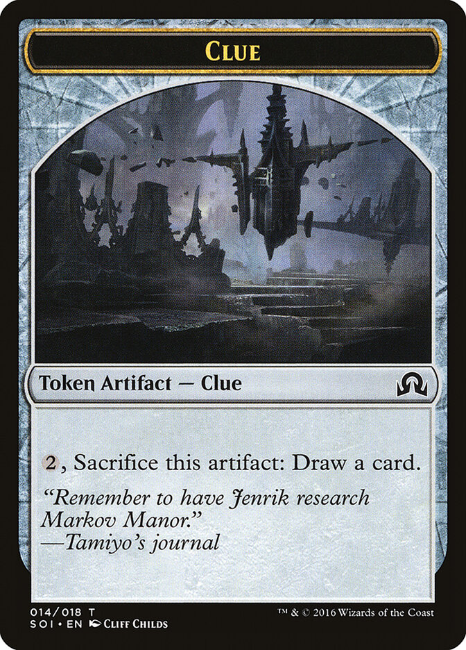 Clue card front