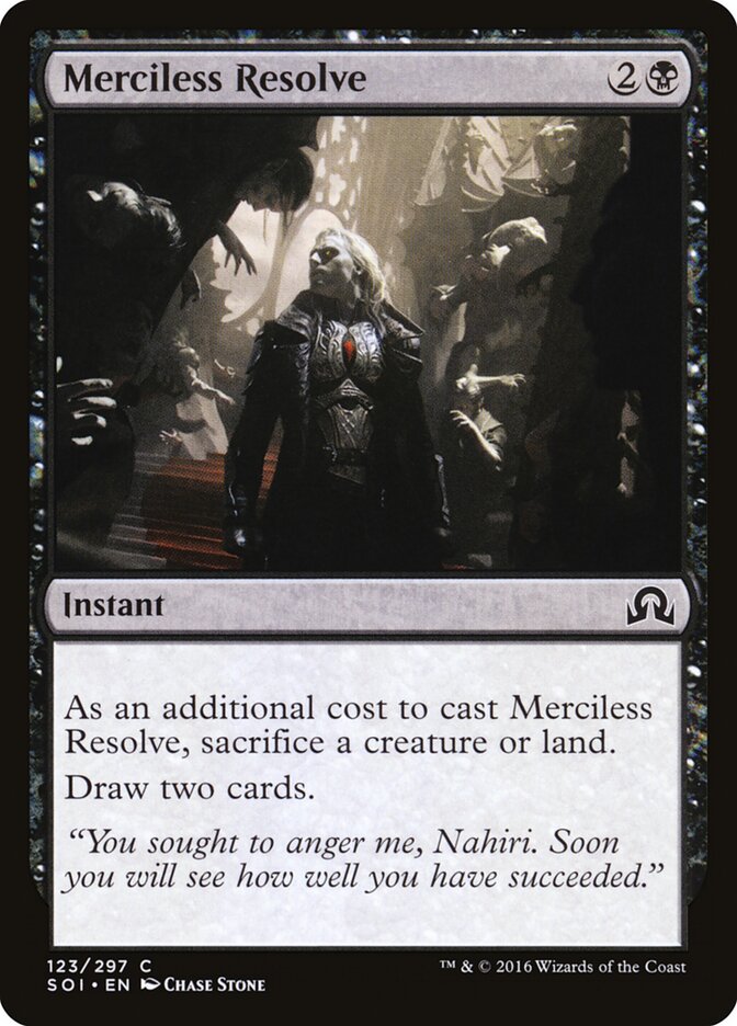 Merciless Resolve card front