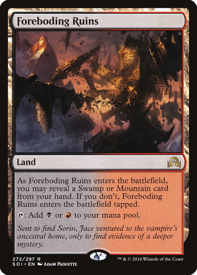 Foreboding Ruins card front