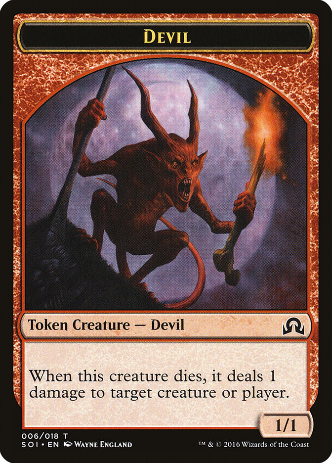 Devil card front