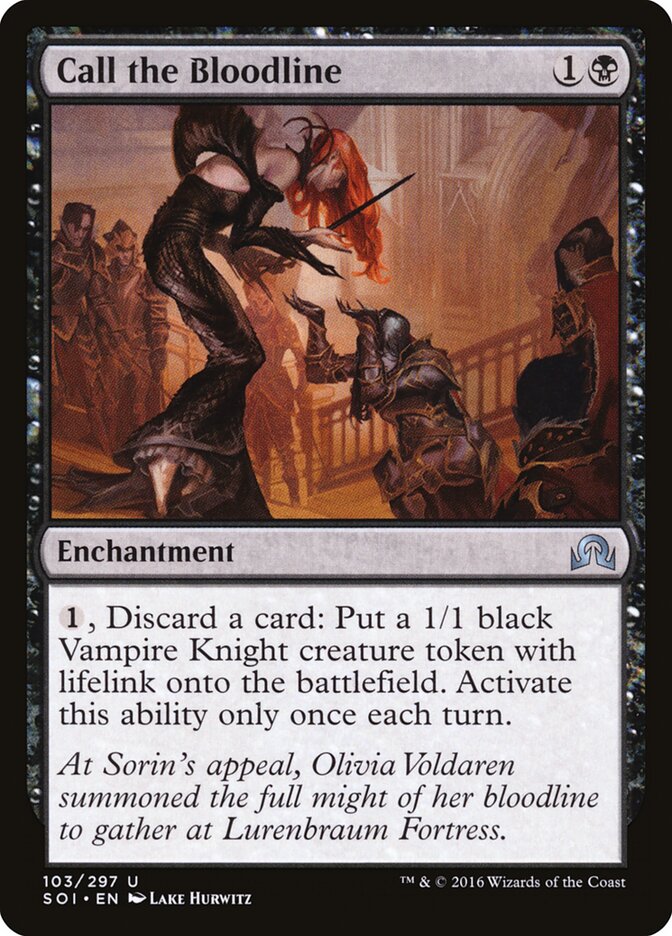 Call the Bloodline card front