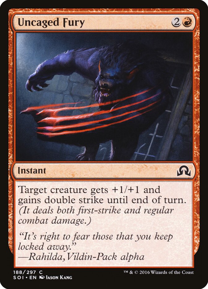 Uncaged Fury card front